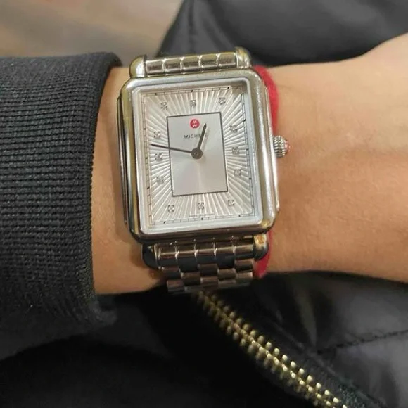 Michele Deco ll Diamond Dial Luxury Watch with 2 Bands - Picture 3 of 8